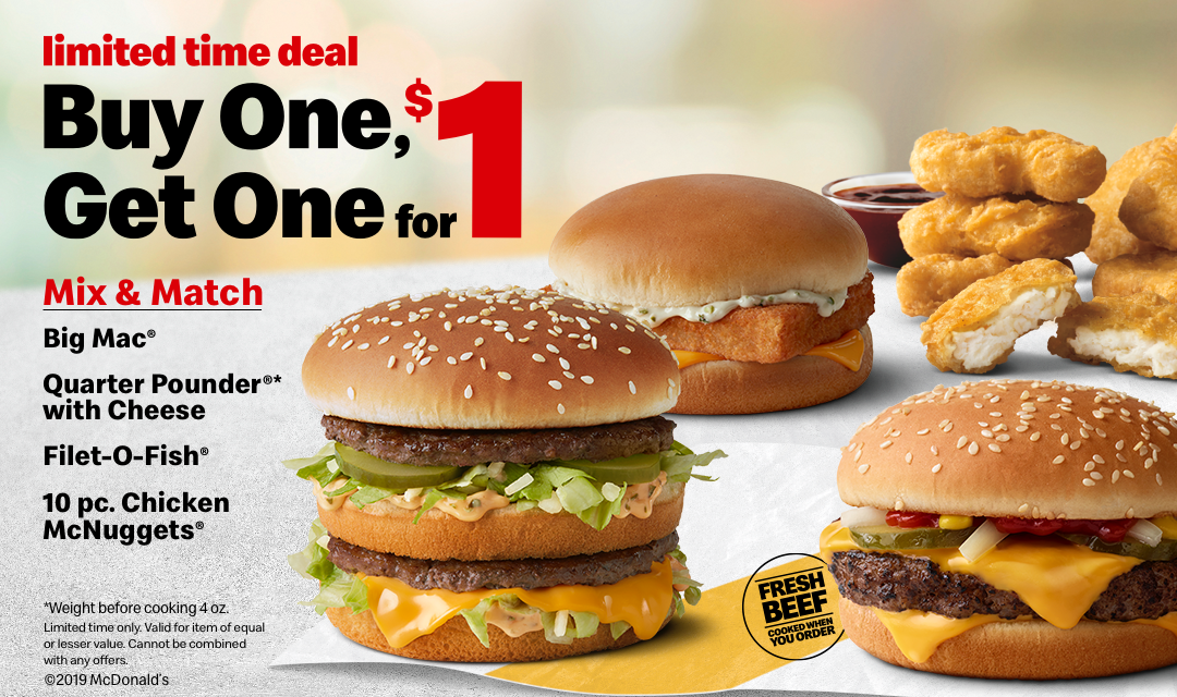 McDonald s Unveils New Deal Buy One Get One For 1 mcdonald-s-unveils-new-deal-buy-one-get-one-for-1